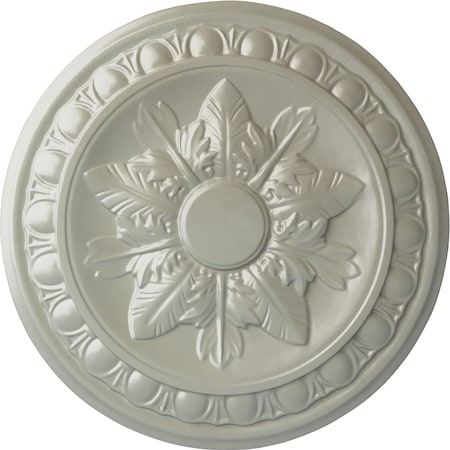 Ekena Millwork Exeter Ceiling Medallion (Fits Canopies up to 3 1/8"), Hnd-Painted Flash Copper, 17 3/4"OD x 1 1/8"P CM17EXFCS
